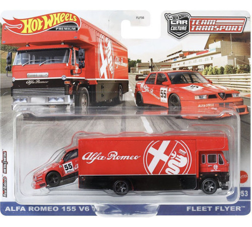 hot wheels flf56 transportor cu automobilul de baza "team transport" in asortiment