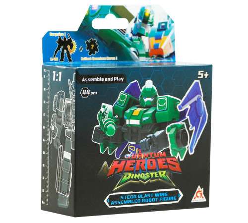 dinoster eu580881a-2 robot-constructor "stego blast wing" (44 el.)