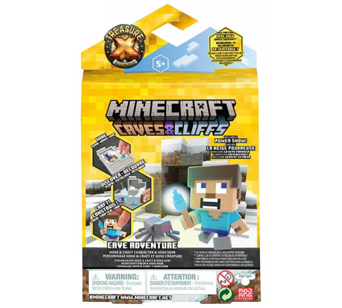 Детский магазин в Кишиневе в Молдове treasure x 41676m Игровой набор-сюрприз "minecraft caves & cliffs - cave adventure" 