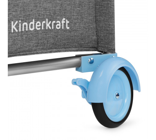 kinderkraft tarc-patut cu accesorii joy albastru