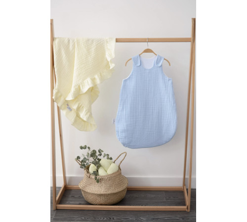 veres 125.10.02 sac de dormit &bdquo; muslin blue&rdquo; (0-9 luni)