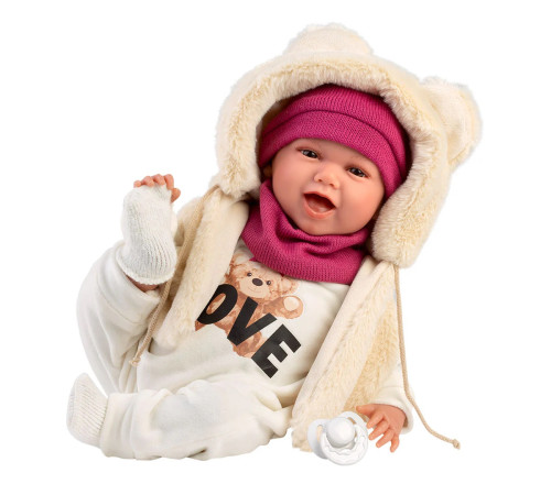 llorens 74142 păpușă care r&acirc;de "mimi sonridas osito love" (42 cm)