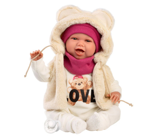  llorens 74142 păpușă care r&acirc;de "mimi sonridas osito love" (42 cm)