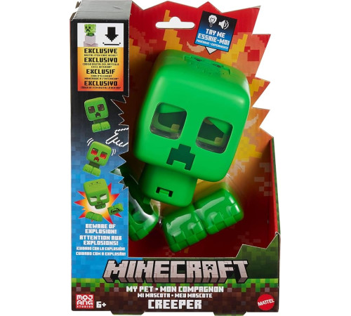 minecraft jgx49 Интерактивная фигурка "Крипер" (14 см.)