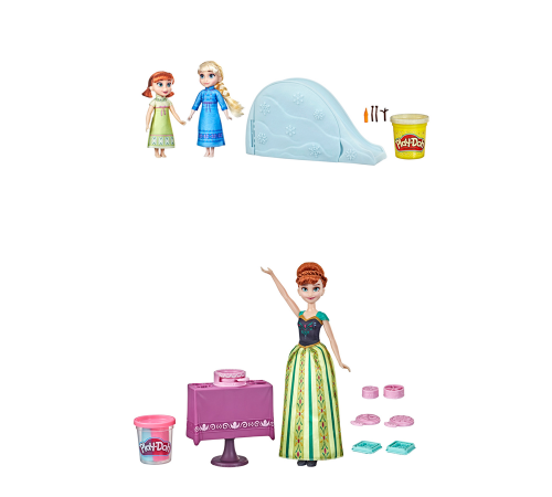 disney princess f3253 set de joc "frozen 2" cu plastilină play-doh (in sort.) 