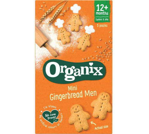 Питание и аксесcуары в Молдове Organix Печенье Bio с имбирём (12 м+) 100 гр.  organix Печенье bio с имбирём (12 м+) 100 гр.
