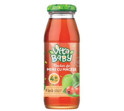  vita baby nectar din mere şi măcies 175 ml. (4+)