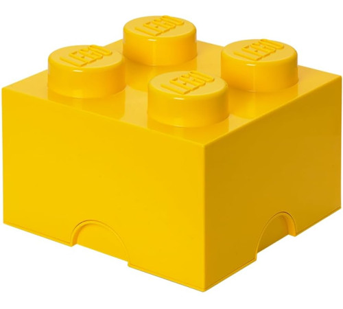 lego Контейнер для хранения storage brick 4 (25 x 25x18 cм) жёлтый
