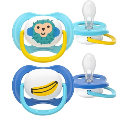  avent  scf080/26 suzeta din silicon ultra air (6-18 m.) in sort.