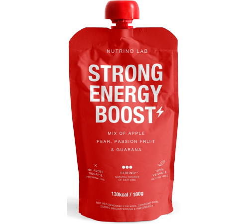 nutrinolab Пюре "strong energy boost" Яблоко-груша-маракуя-гуарана (180 гр.)