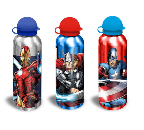 Питание и аксесcуары в Молдове kids licensing av50002 Алюминиевая бутылка для воды "avengers" (500 мл.) 3 модели