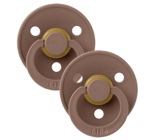  bibs suzeta rotunda din late color m woodchuch (6-18 luni) 2 buc.