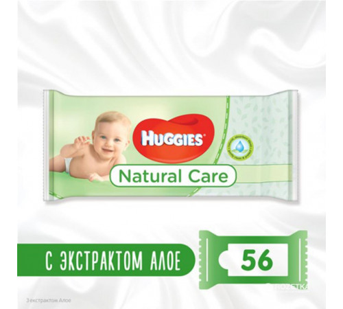 huggies Влажные Салфетки natural care (56 шт.)
