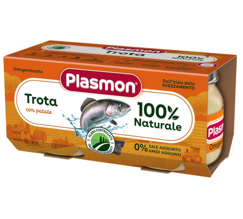 plasmon piure "pastrav cu cartofi" 2×80g (6 m.+)                                        