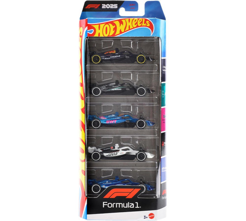 hot wheels jln11 set de 5 mașini "formula-1" din metal
