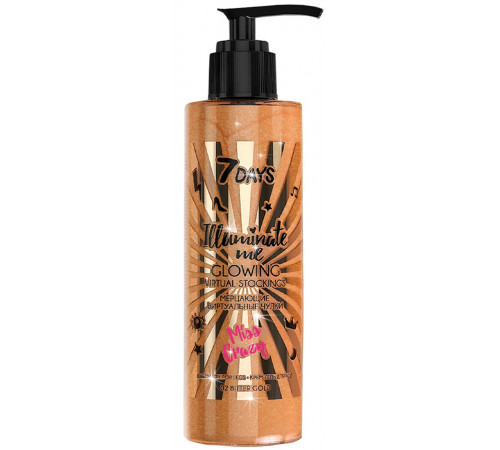 7days illuminate me crema-gel luminos pentru picioare "colanți virtuali" miss craz (200 ml.) 696682