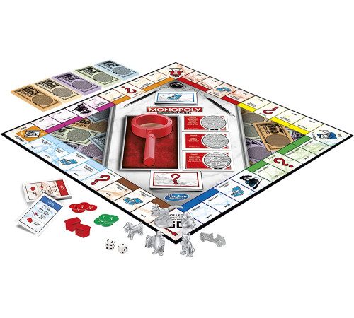 hasbro f2674rus joc de masă "monopoly: crooked cash" (ru)