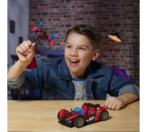 spider-man g0736 set de joacă "mașina de curse a lui spiderman"