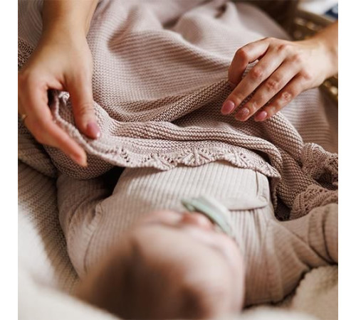 babyono-81237 1674/03 Бамбуковый плед (75x100 см) бежевый