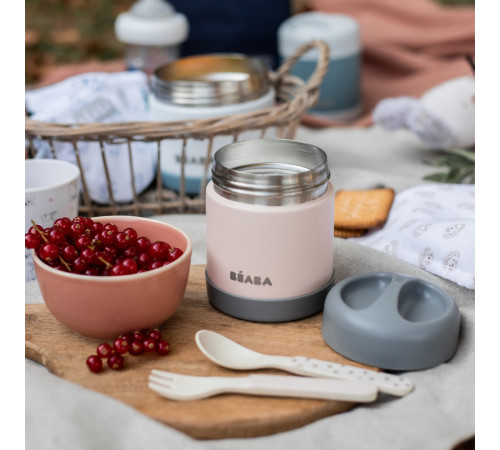 beaba 3579 Термос для еды "thermo-portion" (300 мл.) розовый