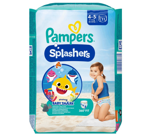 Pampers Splashers 4-5 (9-15 кг.) 11 шт.  pampers splashers 4-5 (9-15 кг.) 11 шт.