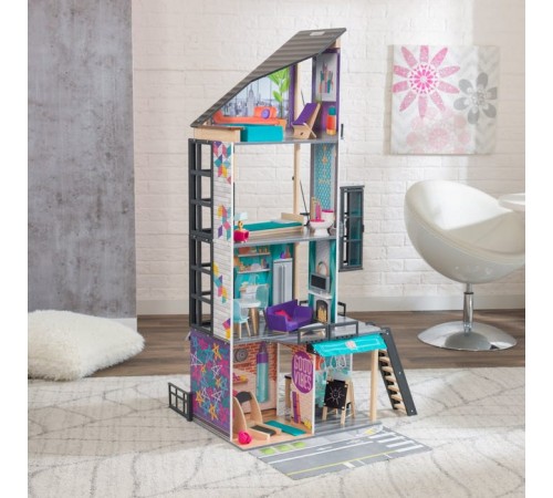 kidkraft 65989 Домик для кукол bianca city life dollhouse