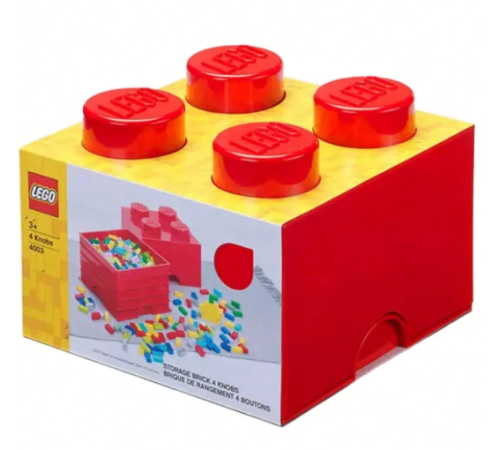  lego Контейнер для хранения storage brick 4 (25 x 25x18 cм) красный
