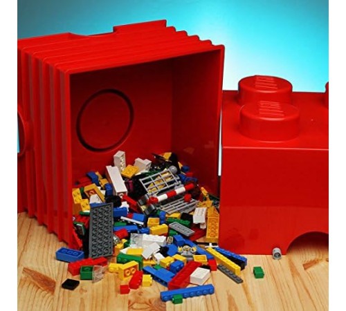 lego Контейнер для хранения storage brick 4 (25 x 25x18 cм) красный