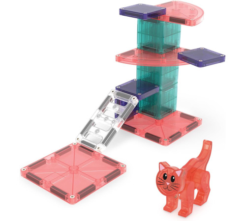 magna-tiles 252013ctmt Магнитный конструктор "Кошачий домик" (13 дет.)
