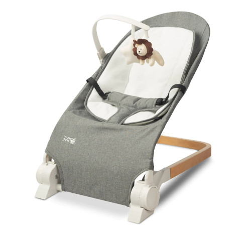  caretero-80611 Детское кресло шезлонг "pine" (до 12 кг.) серый