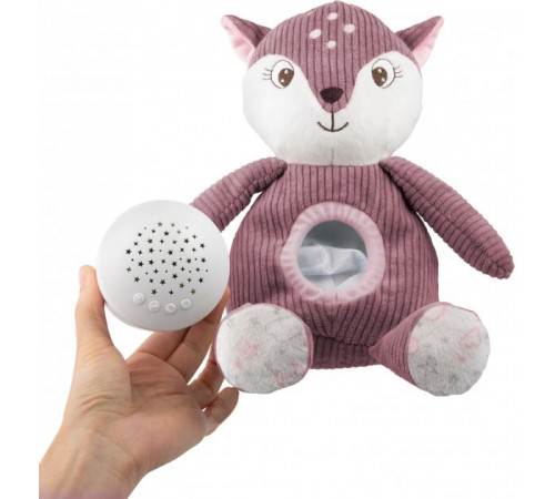 canpol 77/206 jucărie muzicală cu proiector 3-&icirc;n-1 "cerbul" roz