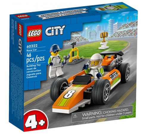 lego city 60322 Конструктор "Гоночный автомобиль" (46 дет.)