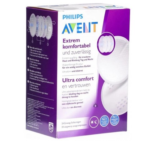  avent scf254/24 Вкладыши для бюстгальтера (24 шт.)