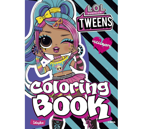  ideyka lcb8 carte de colorat cu stickere "tweens emma emo"