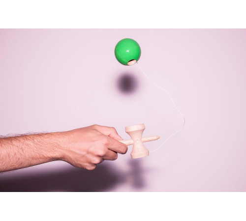 op kdm002 jucărie din lemn "kendama mica" (in sort.)