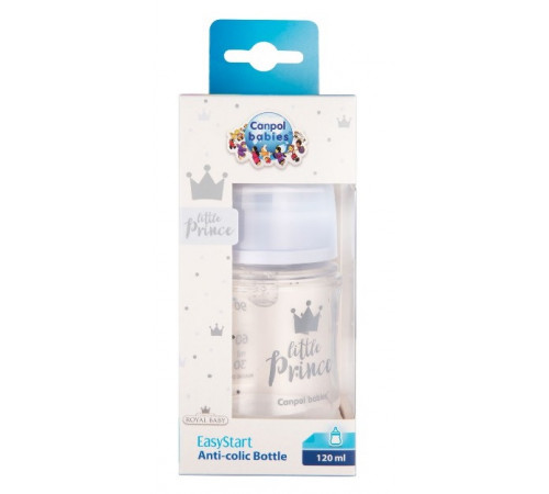 canpol 35/233 Бутылочка антиколиковая easy start royal baby 120 мл. (0+) 
