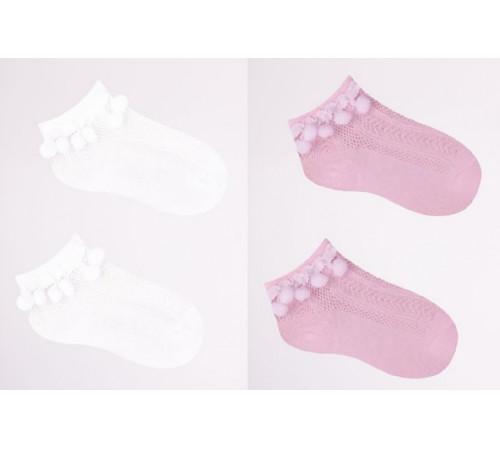  yoclub skfa/m03/mix  Șosete cu pompon (23-25 m.) în sort.