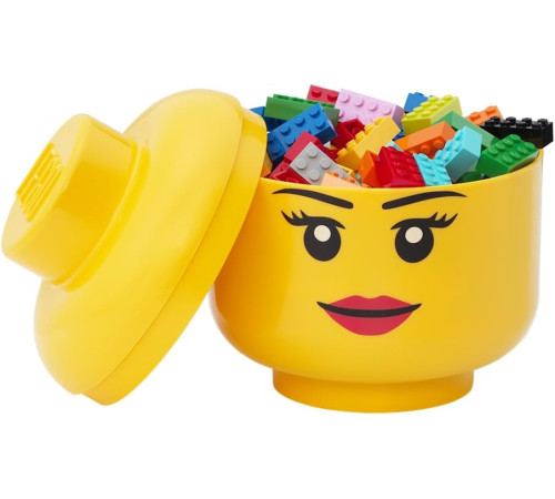 lego Контейнер для хранения small head - girl (16х19,3 см)