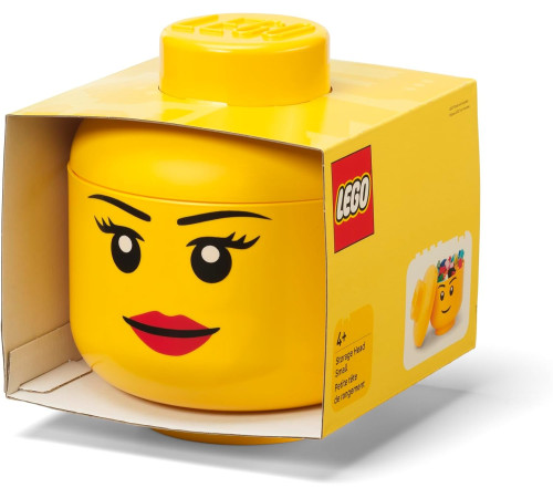 lego Контейнер для хранения small head - girl (16х19,3 см)