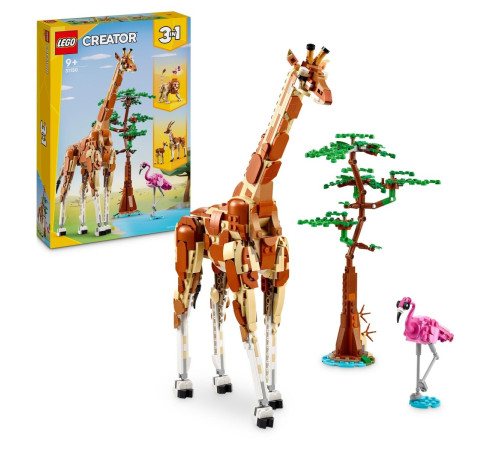 lego creator 31150 constructor 3 in 1 "safari cu animale sălbatice" (780el.)