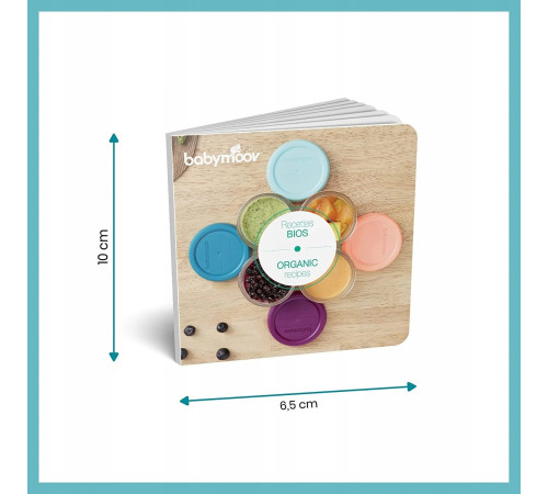 babymoov a004312 set de 8 recipiente din sticlă (4x120ml, 4x240ml)