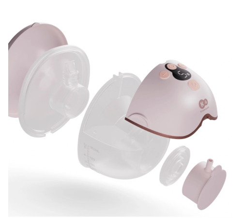 kinderkraft Двойной беспроводной молокоотсос hands-free mamaflow double pink