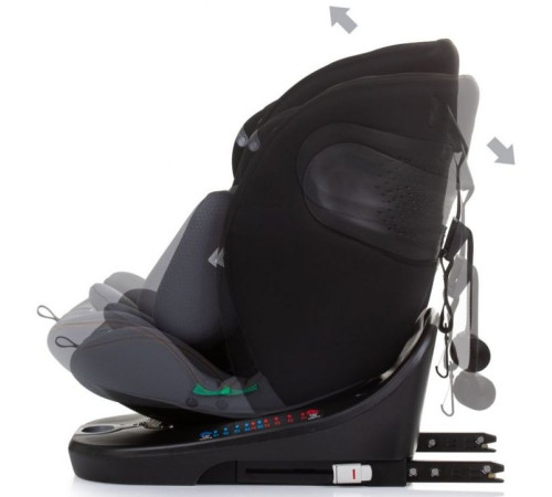 chipolino scaun auto "i-size isofix motion" stkmot02401ob (40-150 cm.) negru