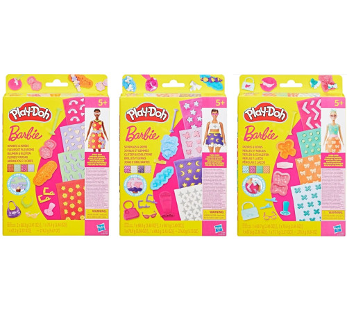  play-doh g1355 set de joacă "barbie designer" (in sort.)