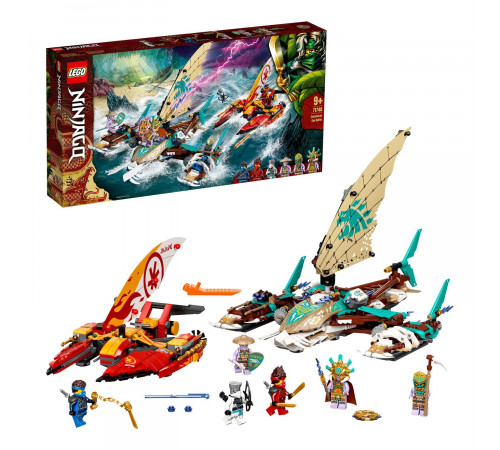 lego ninjago 71748 Конструктор "Морская битва на катамаране" (780 дет.)