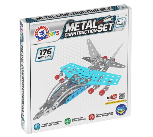  technok 4937 constructor din metal "avion" (176 el.)