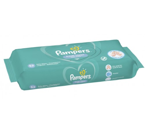 pampers Влажные салфетки fresh clean (52 шт.)