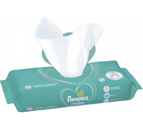 pampers Влажные салфетки fresh clean (52 шт.)