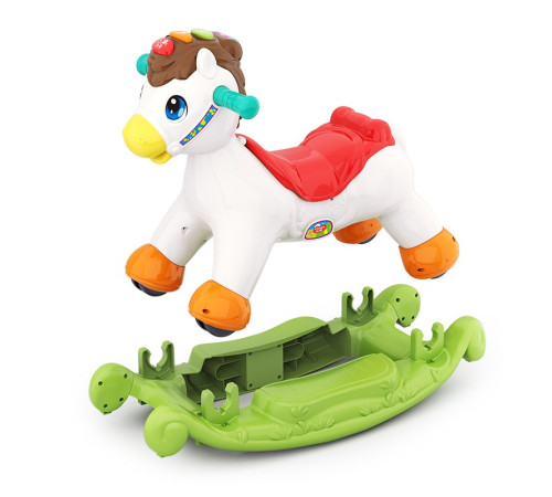 hola toys 987 Музыкальная Игрушка-качалка "Лошадка"