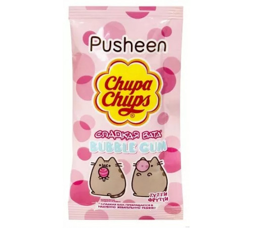  chupa chups Сладкая вата "bubble gum" со вкусом Тутти Фрутти